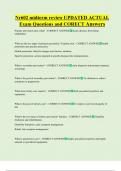 Nr602 midterm review UPDATED ACTUAL  Exam Questions and CORECT Answers 