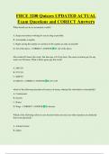 FHCE 3200 Quizzes UPDATED ACTUAL  Exam Questions and CORECT Answers