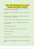 FHCE 3200 UPDATED ACTUAL Exam  Questions and CORECT Answers 