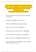 ALTA National Registration Verified Multiple  Choice and Conceptual Actual Emended Exam  Questions With Reviewed 100&percnt; Correct  Detailed Answers  Guaranteed Pass&excl;&excl;Current Update 