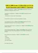 FHCE 3000 Exam 3 UPDATED ACTUAL  Exam Questions and CORECT Answers