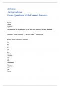 Arizona Jurisprudence Exam Questions With Correct Answers&period;