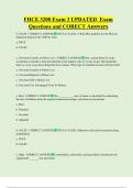 FHCE 3200 Exam 3 UPDATED  Exam  Questions and CORECT Answers