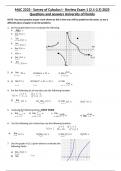 MAC 2233 - Survey of Calculus I - Review Exam 1 &lpar;2&period;1-2&period;5&rpar; 2025 Questions and answers University of Florida