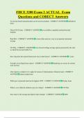 FHCE 3200 Exam 2 ACTUAL  Exam  Questions and CORECT Answers 