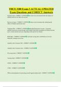 FHCE 3200 Exam 3 ACTUAL UPDATED   Exam Questions and CORECT Answers 