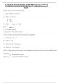 UF MAC 2233 - Survey of Calculus I - Review Exam 04 &lpar;4&period;5&comma; 4&period;6&comma; 5&period;1 and 5&period;5&rpar; WITH CORRECT ANSWERS PROVIDED ON THE LAST PAGES 2025 University of Florida