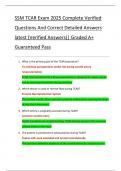 SSM TCAR Exam 2025 Complete Verified  Questions And Correct Detailed Answers  latest &lpar;Verified Answers&rpar;&vert; Graded A&plus;  Guaranteed Pass