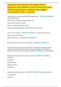 DUQUESNE FUNDAMENTALS OF NURSING EXAM 1 QUESTIONS AND ANSWERS LATEST UPDATED 2025&sol;2026 A COMPLETE SOLUTION ALL ANSWERS 100&percnt; CORRECT DETAILED BEST RATED A&plus; FOR PASS
