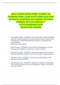 HDEV &lpar;Human Development across the  Lifespan&rpar; FINAL EXAM STUDY GUIDE 2025&sol;2026  ACCURATE QUESTIONS AND CORRECT DETAILED  ANSWERS WITH RATIONALES &vert;&vert;  100&percnt; GUARANTEED PASS  <BRAND NEW VERSION> 