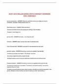 ACCT 2810 MILLER PACKAGED EXAMS