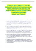 CRSS &lpar;Certified Recovery Support  Specialist&rpar; EXAM STUDY GUIDE 2025&sol;2026  ACCURATE QUESTIONS AND CORRECT  DETAILED ANSWERS WITH RATIONALES &vert;&vert;  100&percnt; GUARANTEED PASS  <BRAND NEW VERSION> 