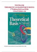 Theoretical Basis for Nursing 3rd Edition Test Bank &ndash; McEwen & Wills &lpar;PDF Download&rpar;