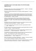 CONNECTICUT LIFE AND HEALTH STATE EXAM SIMULATOR