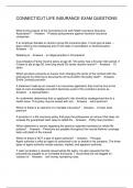 CONNECTICUT LIFE INSURANCE EXAM QUESTIONS
