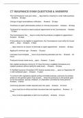 CT INSURANCE EXAM QUESTIONS & ANSWERS
