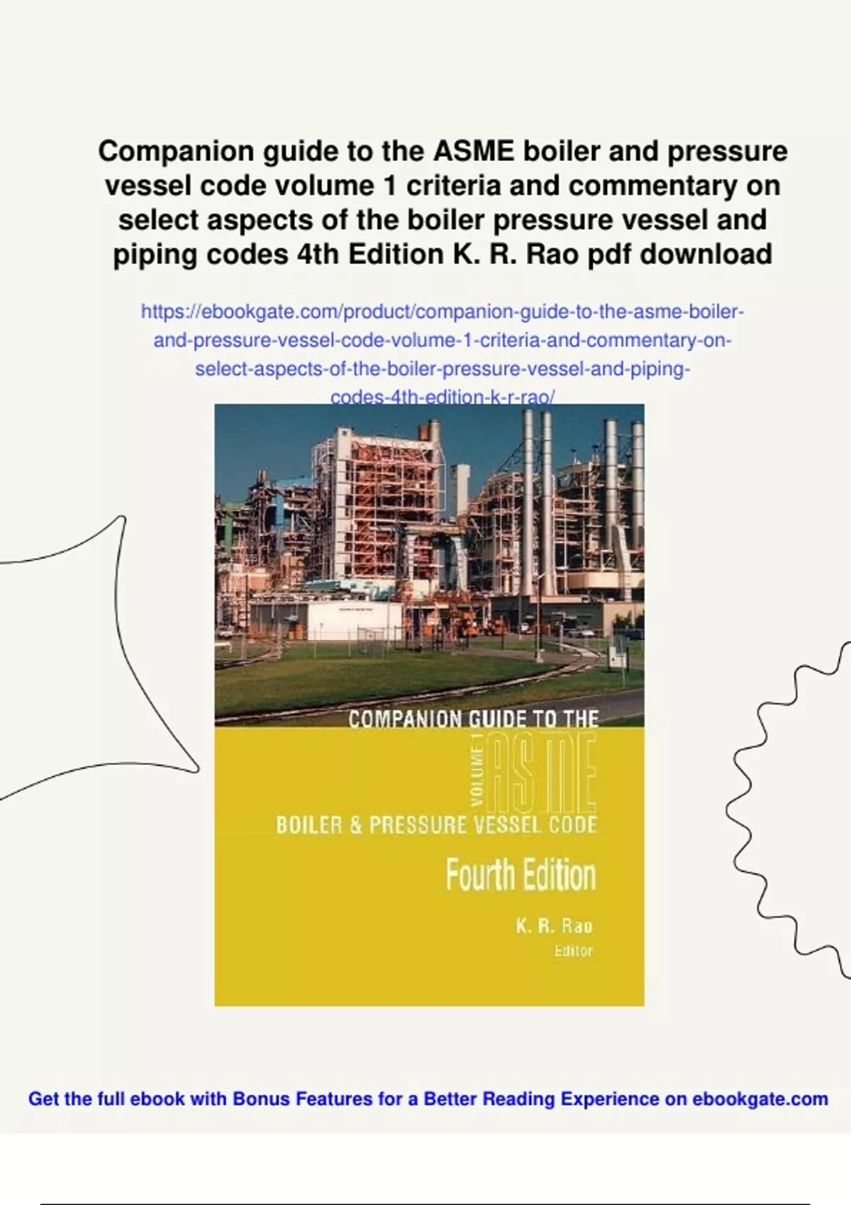 Summary Companion guide to the ASME boiler and pressure vessel code ...