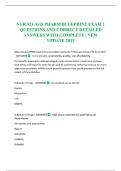 NUR 521 AVD PHARM BLUEPRINT EXAM 1 QUESTIONS AND CORRECT DETAILED ANSWERS WITH COMPLETE &vert; NEW UPDATE 2025