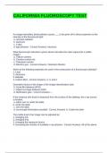 CALIFORNIA FLUOROSCOPY TEST QUESTIONS AND ANSWERS &lpar;GRADED A&rpar;