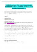 NCLEX Questions 4100 exam 1 Latest Update 2025-2026 Questions and 100&percnt; Verified Correct Answers Guaranteed A&plus;