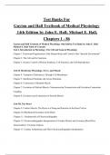 Guyton and Hall Medical Physiology 14th Edition Test Bank &vert; Complete Chapters 1&ndash;86 &vert; Verified Questions & Answers for Exam Success
