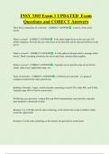 INSY 3303 Exam 1 UPDATED  Exam  Questions and CORECT Answers 