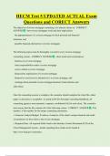 HECM Test 5 UPDATED ACTUAL Exam  Questions and CORECT Answers 