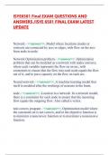 ISYE6501 Final EXAM QUESTIONS AND  ANSWERS &sol;ISYE 6501 FINAL EXAM LATEST  UPDATE        Network - <<answer>>&period;&period;Model where locations &lpar;nodes or  vertices&rpar; are connected by arcs or edges&comma; with flow on the arcs  from node to node&period;