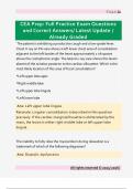 CEA Certification Exam Test Bank &vert; Full-Length Practice Questions with Verified Correct Answers &vert; 2025&ndash;2026 Updated Prep for Certified Executive Assistant Success &vert; A&plus; Graded