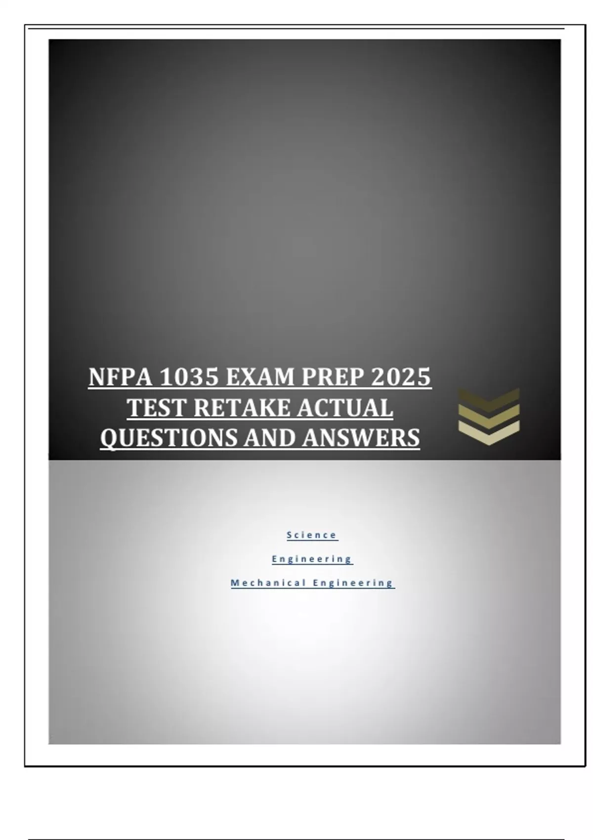 NFPA 1035 EXAM PREP 2025 TEST RETAKE ACTUAL QUESTIONS AND ANSWERS ...
