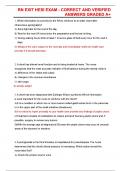 RN Exit HESI Exam &vert; Correct and Verified Answers Graded A&plus; &vert;
