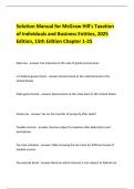 Solution Manual for McGraw Hill's Taxation  of Individuals and Business Entities&comma; 2025  Edition&comma; 15th Edition Chapter 1-25