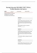 Herzing University NSG MISC UNIT 7 FINAL Verified Questions And Answers