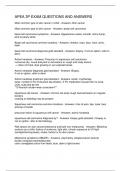 APEA 3P EXAM QUESTIONS AND ANSWERS