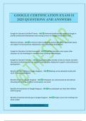 GOOGLE CERTIFICATION EXAM &num;1 2025 QUESTIONS AND ANSWERS