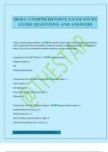 IBOLC COMPREHENSIVE EXAM STUDY GUIDE QUESTIONS AND ANSWERS