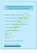 1540 IBSS ENDOCRINE EXAM 1 2025 QUESTIONS AND ANSWERS