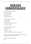NUR 3114  GERONTOLOGY 