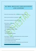 KU BIOL 400 EXAM 1 2025 QUESTIONS AND ANSWERS