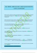 KU BIOL 600 EXAM 3 2025 QUESTIONS AND ANSWERS