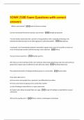 SOWK 2100 Exam Questions with correct answers