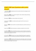 SOWK 2100 Exam Questions with correct answers