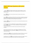 SOWK 2100 Exam Questions with correct answers