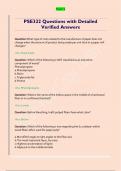 PSE322 Questions with Detailed Verified Answers