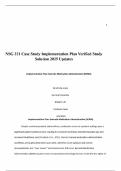 NSG 221 Case Study Implementation Plan Verified Study Solution 2025 Updates