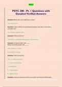 PSYC 388 - Pt&period; 1 Questions with  Detailed Verified Answers