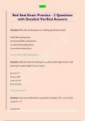 Red Seal Exam Practice - 2 Questions  with Detailed Verified Answers 