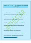 MGT 202 EXAM 1 2025 QUESTIONS AND ANSWERS