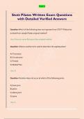 Stott Pilates Written Exam Questions  with Detailed Verified Answers 