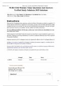 NURS 5366 Module 3 Quiz Questions And Answers Verified Study Solutions 2025 Solutions